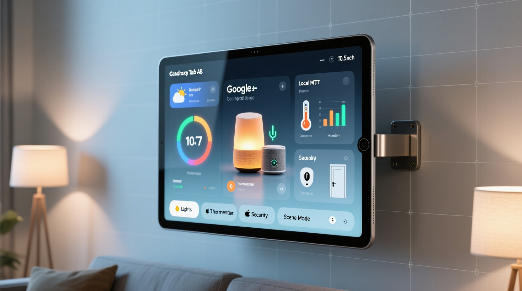 Android Tablet Smart Home Dashboard
