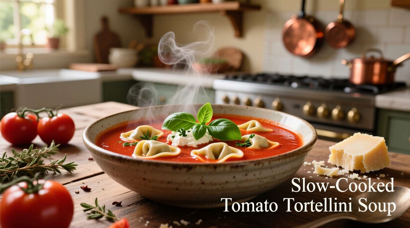 Perfect Slow Cooker Tomato Tortellini Soup Recipe