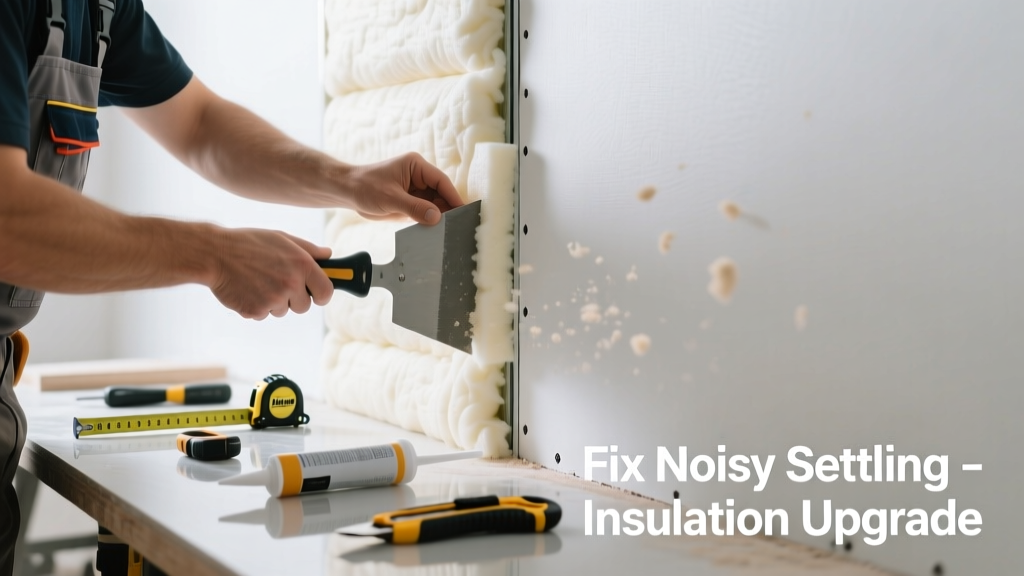 Fix Noisy Settling Wall Insulation in Your Home