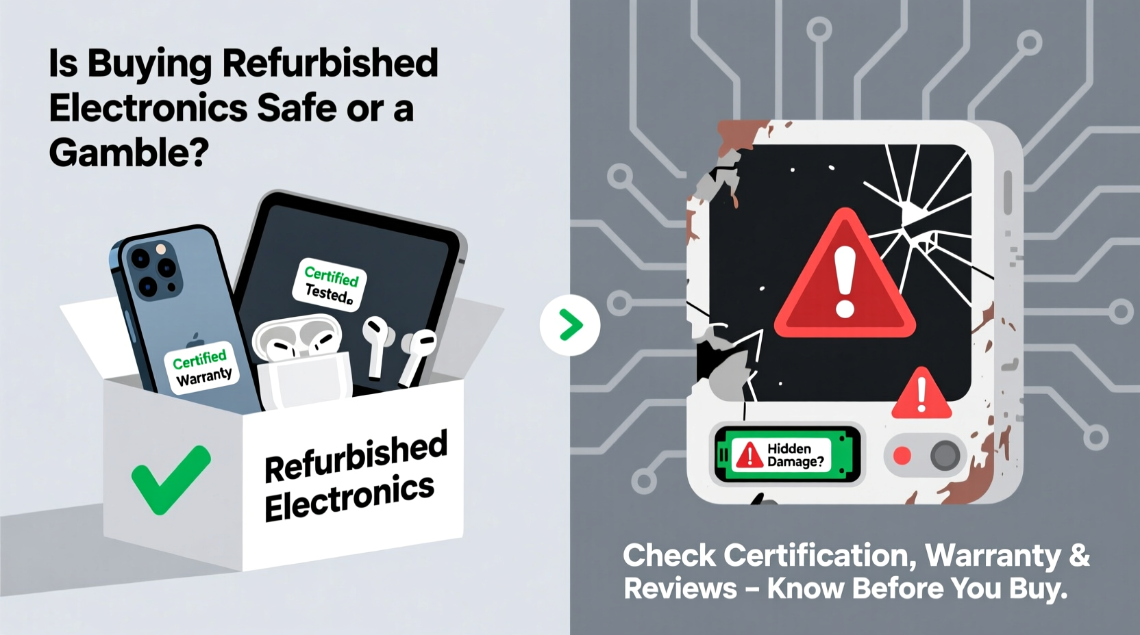 is buying refurbished electronics safe or a gamble with hidden damage