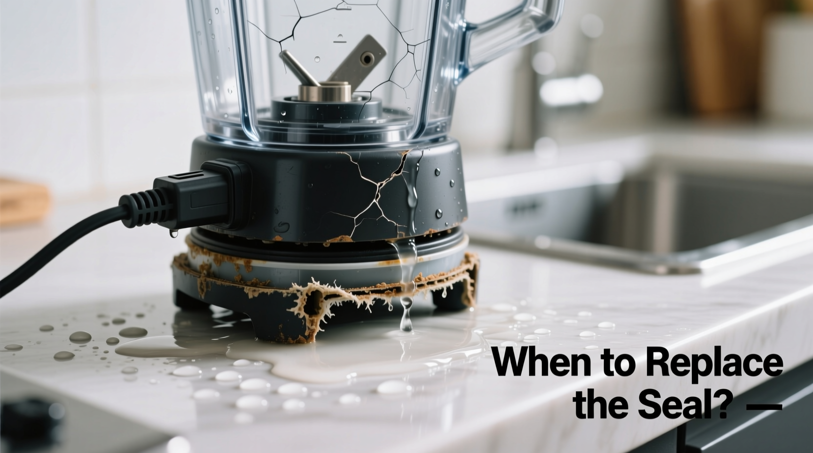 why does my blender leak from the bottom and when to replace the seal