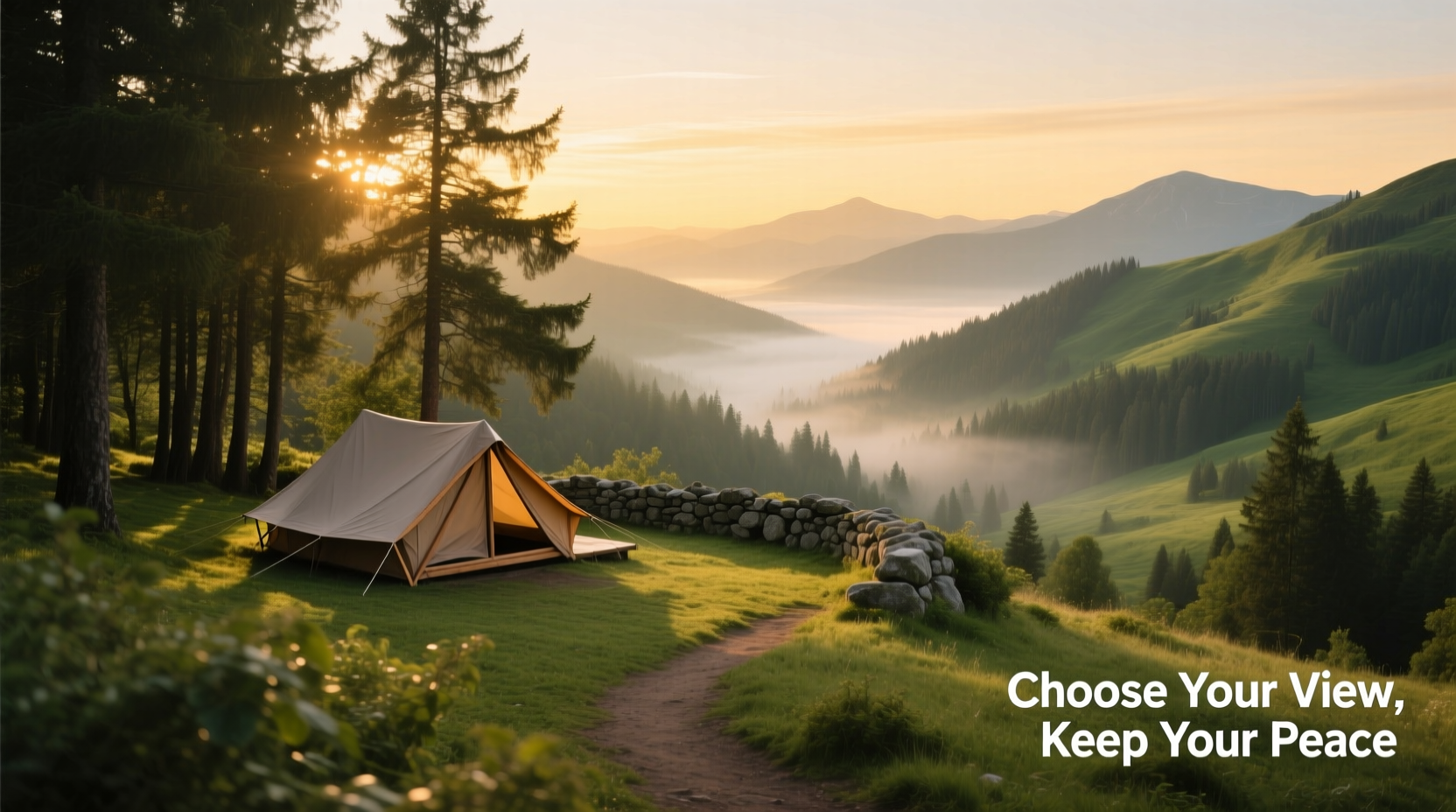 how to choose a campsite with the perfect balance of view and privacy