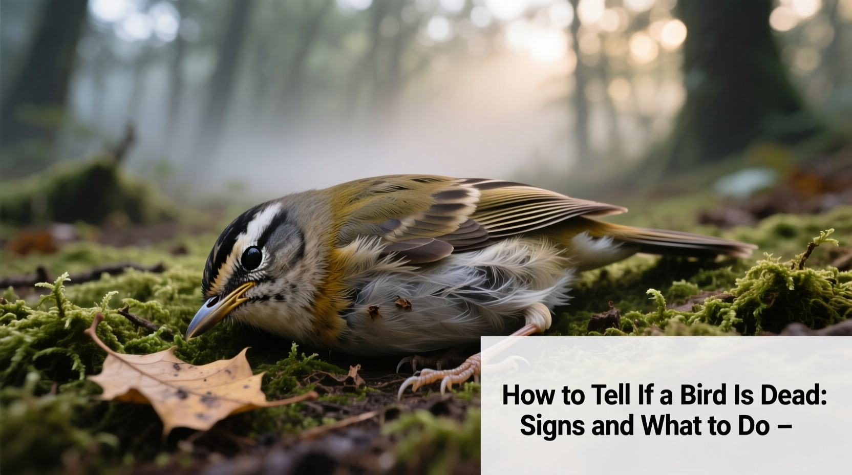 how to tell if a bird is dead
