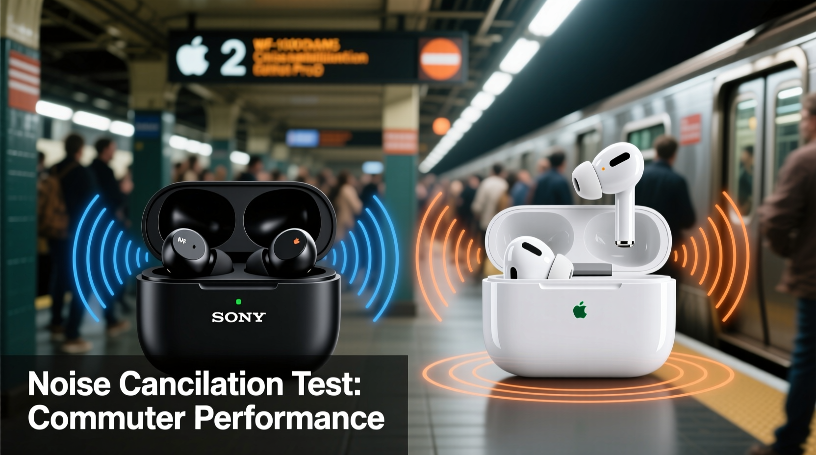 sony wf 1000xm5 vs airpods pro 2 is the noise cancellation really better for commuters