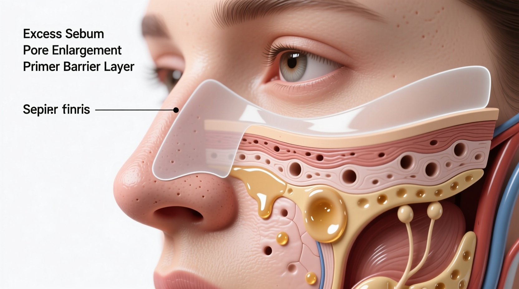 why does my foundation separate on my nose causes and primer fixes