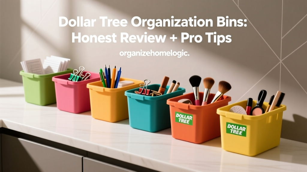 Dollar Tree Organization Bins: Honest Review + Pro Tips