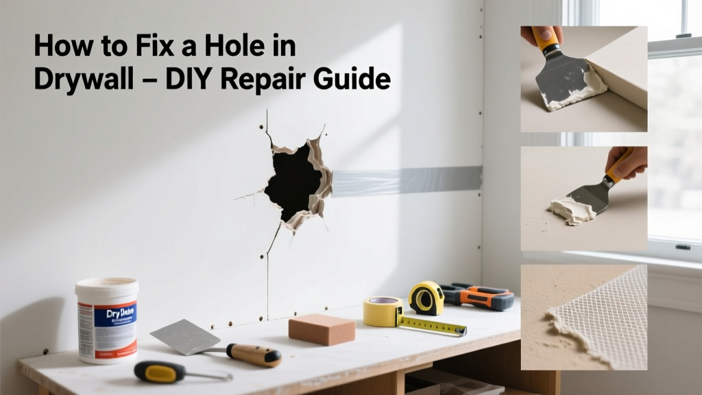 How to Fix a Hole in Drywall: DIY Repair Guide