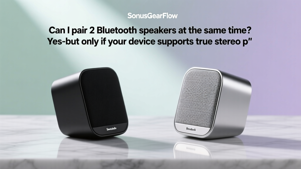 Pair 2 Bluetooth Speakers: Works in 2026?