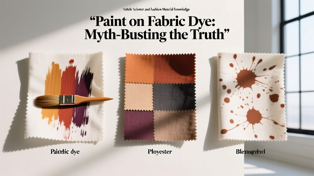 Paint on Fabric Dye: Myth-Busting the Truth