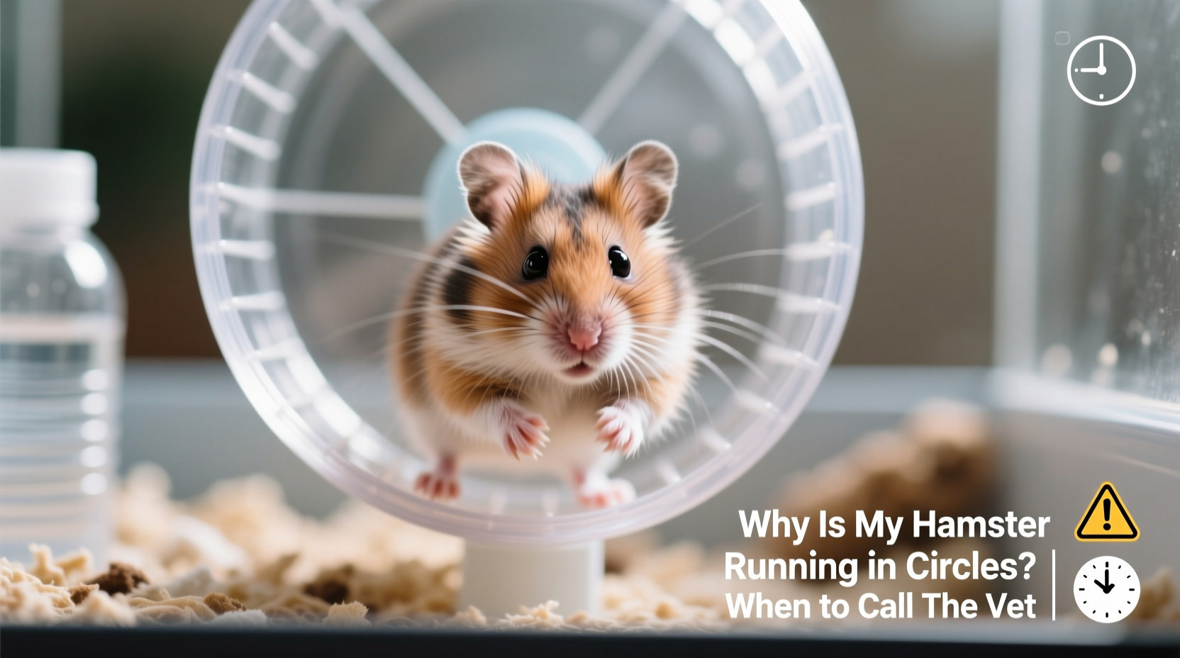 why is my hamster running in circles and when to call the vet