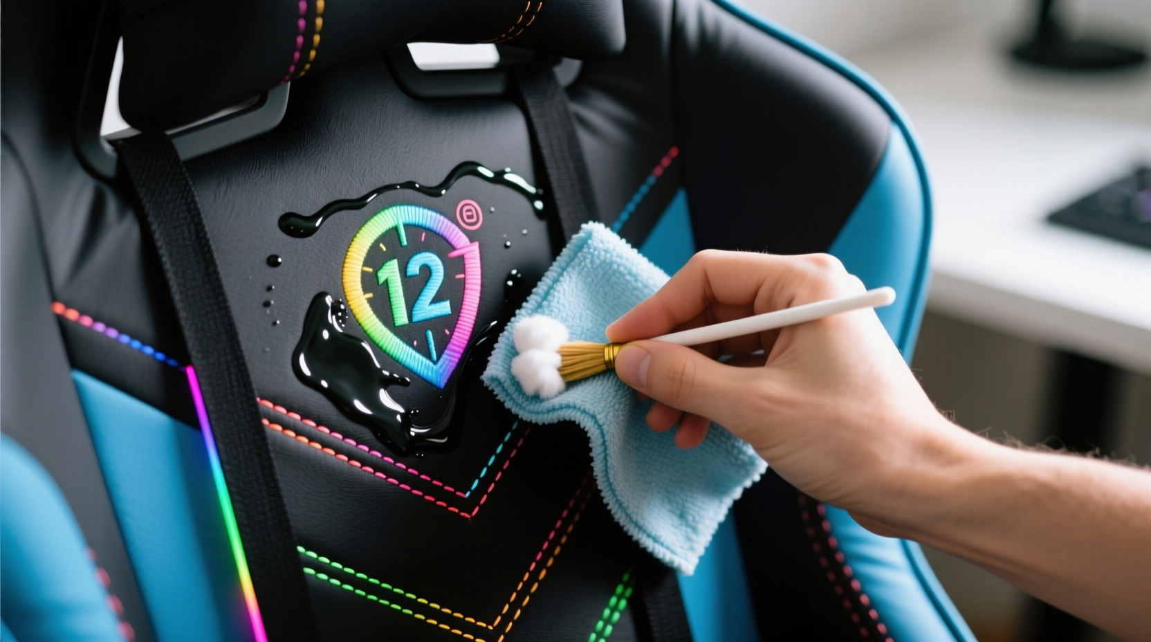 gaming chair fabric cleaning without fading rgb