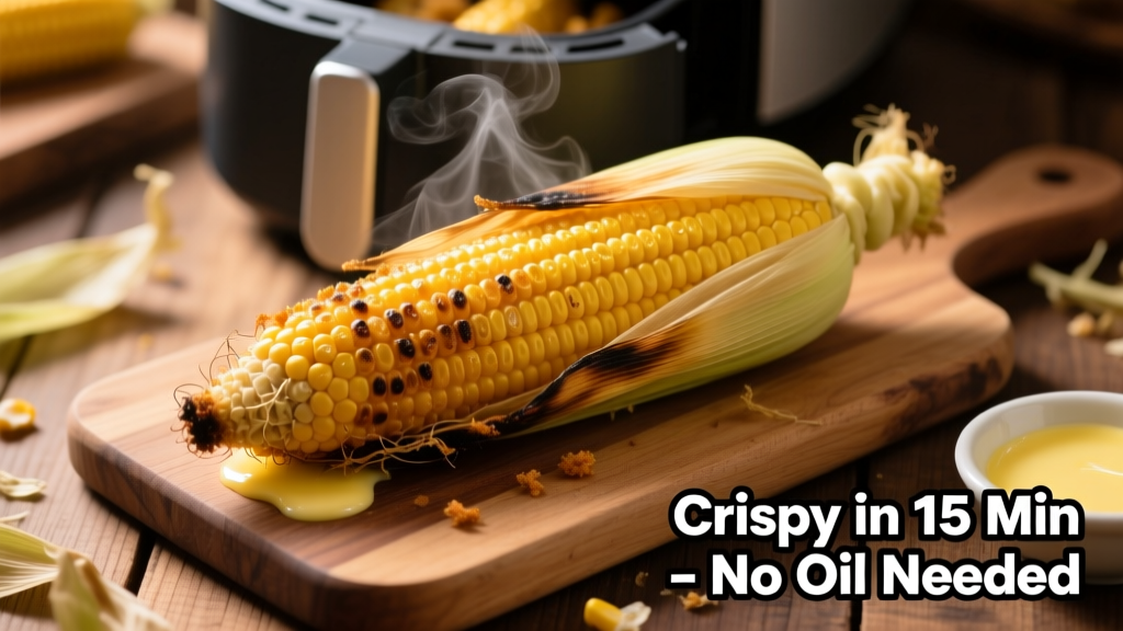 Air Fryer Corn in Husk: Crispy, Juicy & Effortless