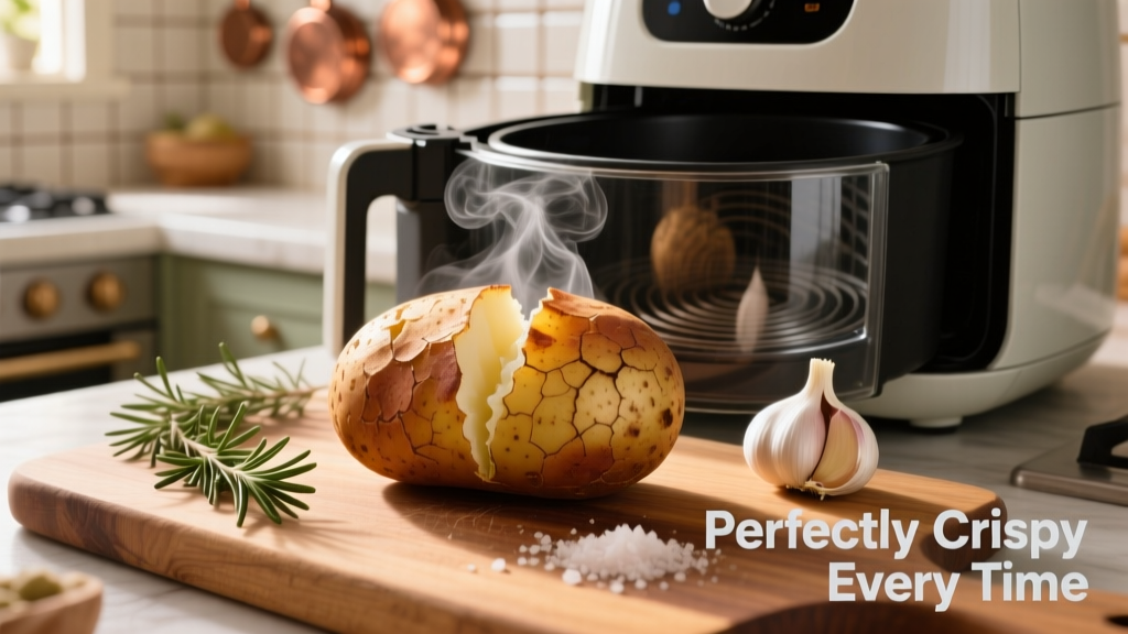 Perfect Baked Potato in Vortex Air Fryer (Crispy Skin!)