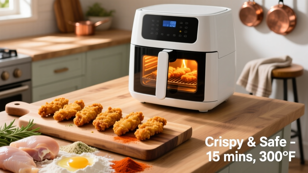 Perfect Air Fry Oven Chicken Tenders (Crispy & Safe)