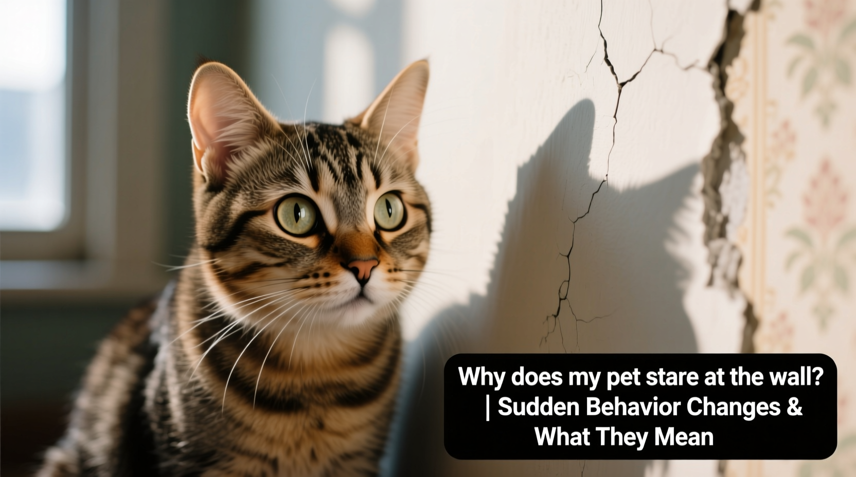 why does my pet stare at the wall sudden behavior changes and what they mean