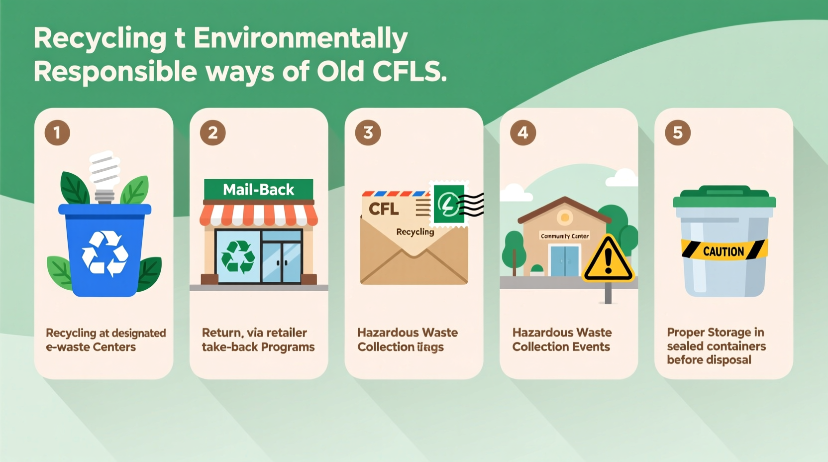 ways to dispose of old cfls