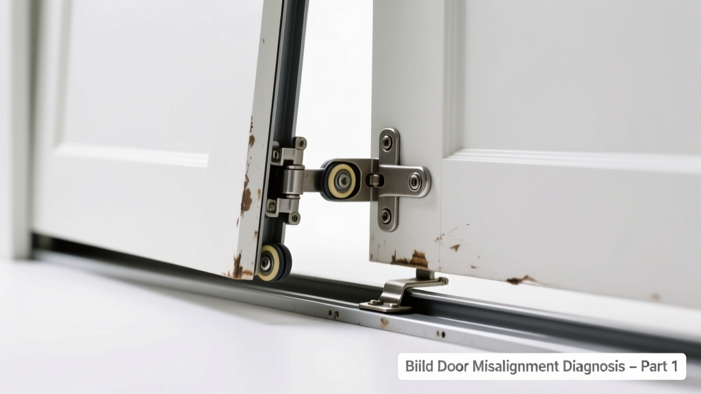 Closet Door Bifold Off Track Making Clicking Sound