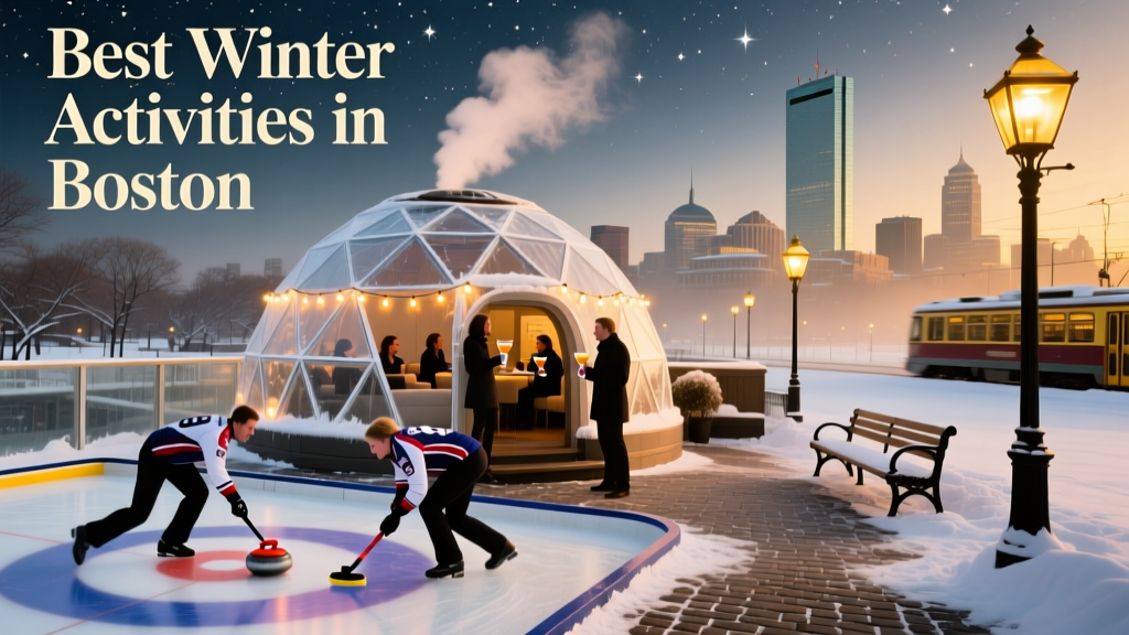 Best Winter Activities in Boston: From Curling to Rooftop Happy Hour in Igloos