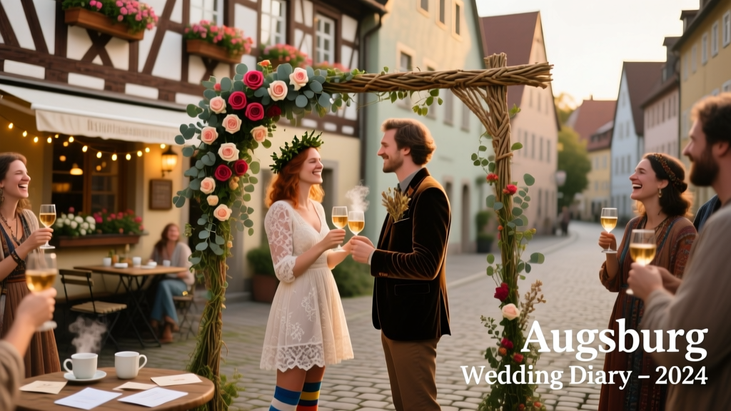 An Offbeat Wedding in Augsburg, Germany: Industrial Lofts, Fuggerei Charm, and Bavarian Whimsy