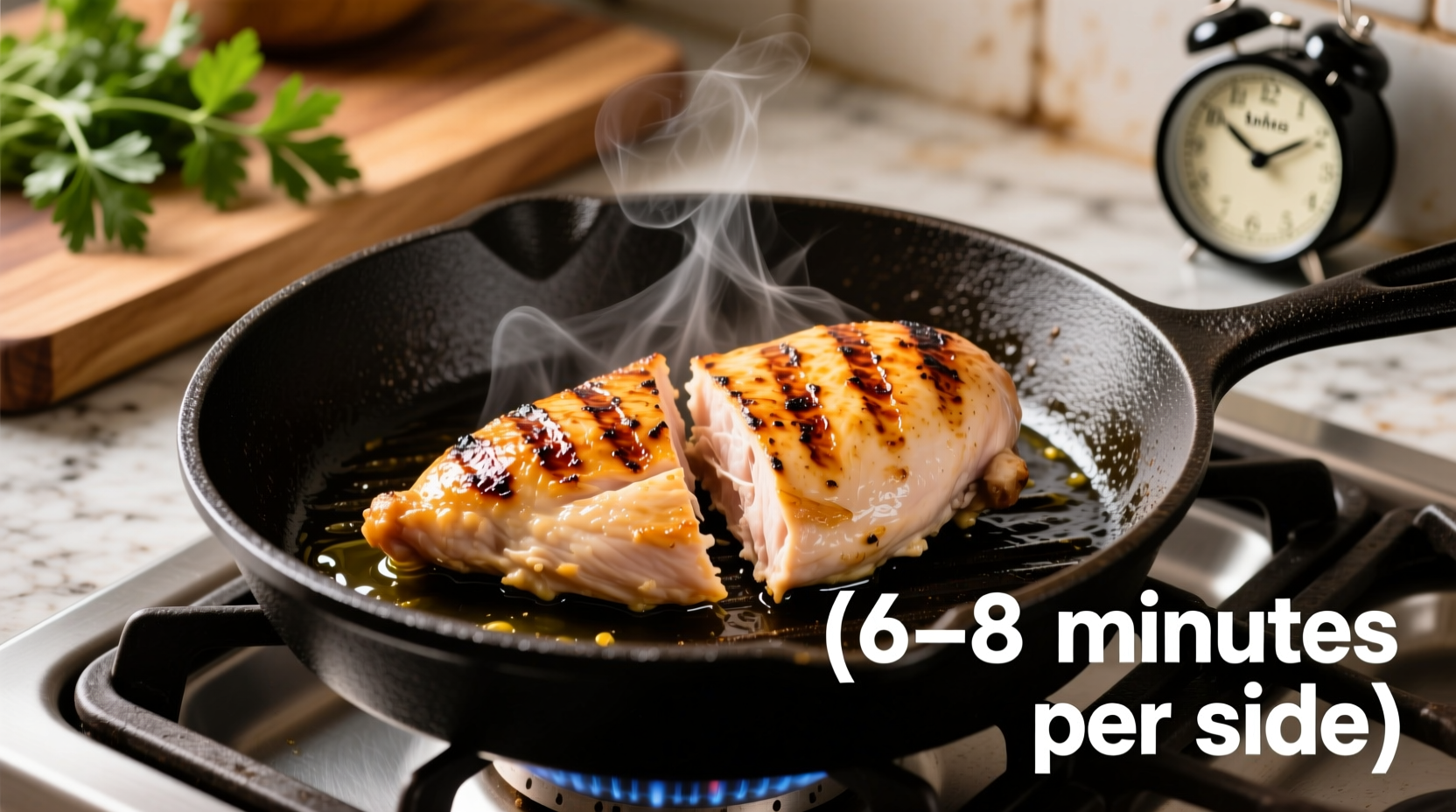 how long to cook a chicken breast on the stove