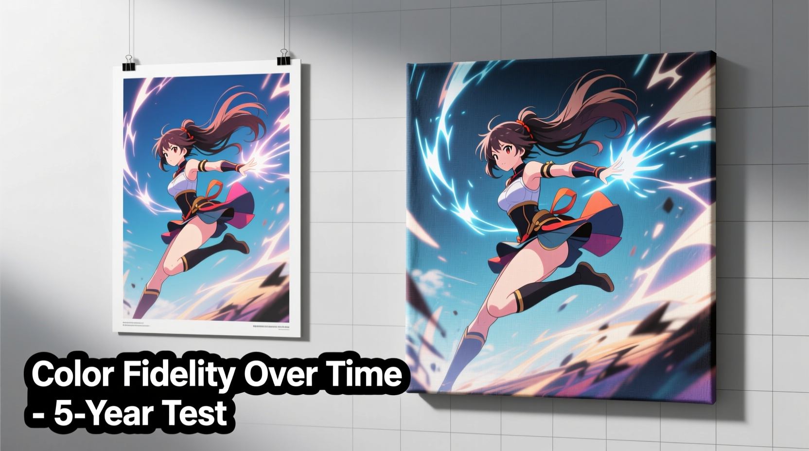 anime posters vs canvas prints which holds color quality longer