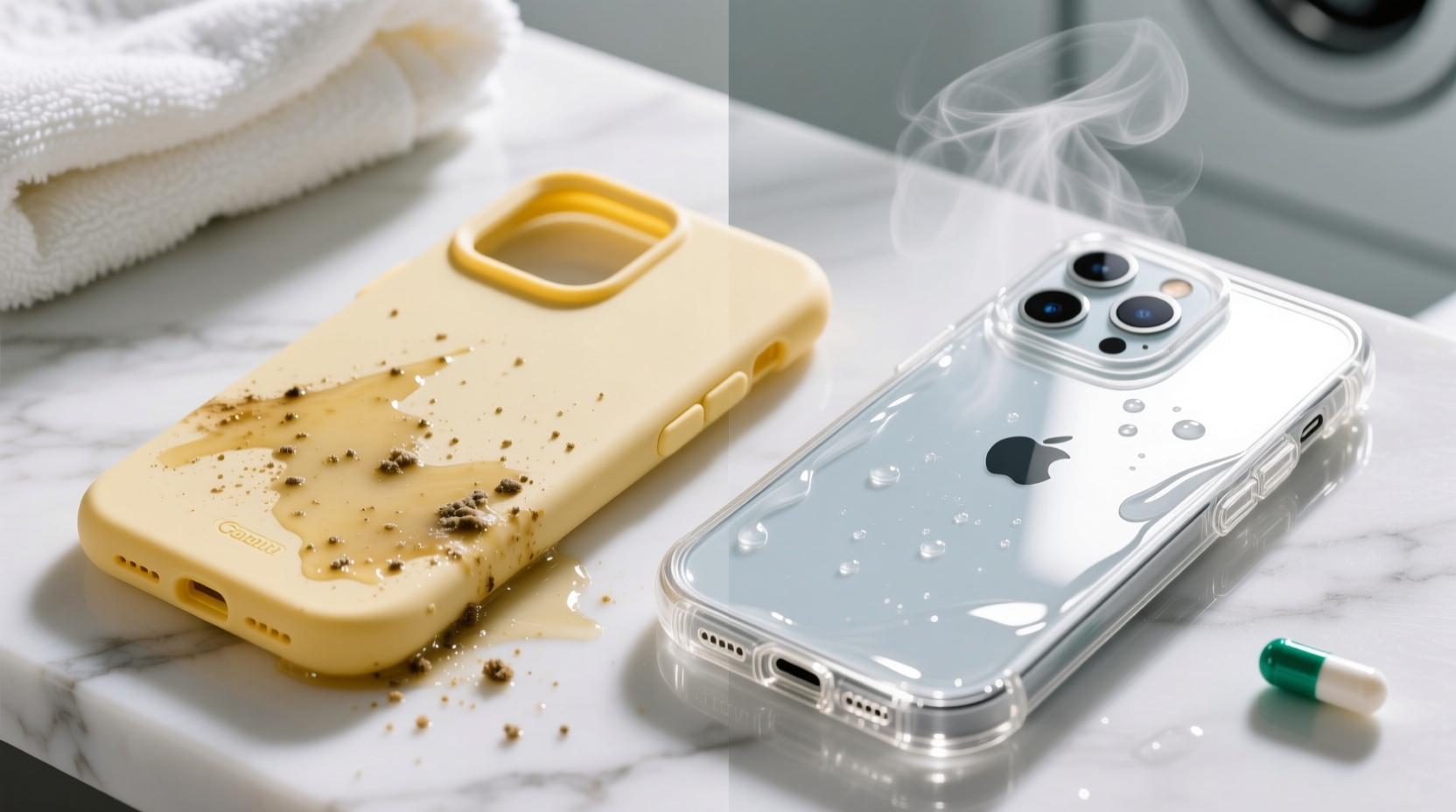 how to wash silicone phone cases safely