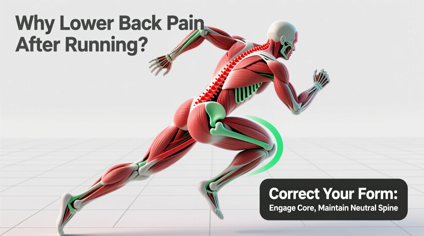 why does my lower back ache after running and how to correct form
