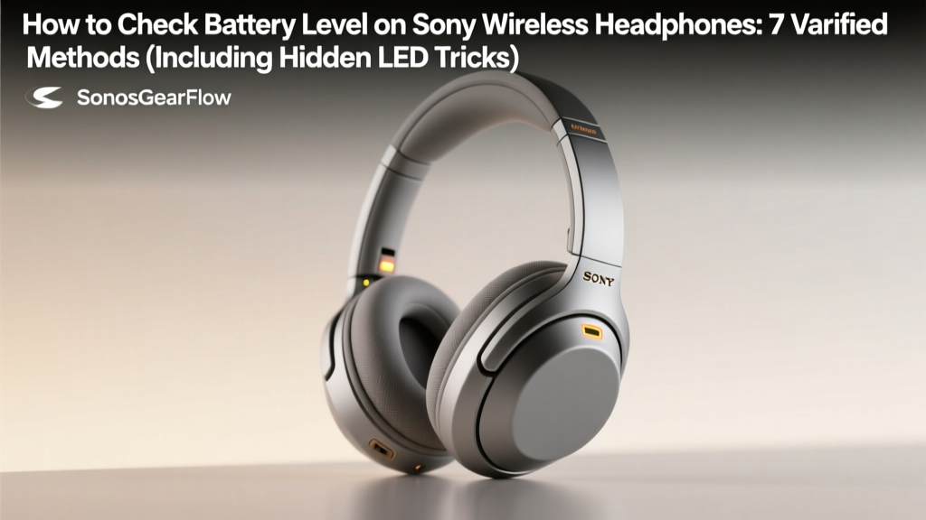 How to Check Sony Headphone Battery Level (2026)