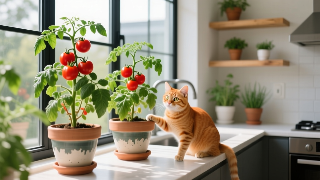 Tomato Plants Indoors with Cats: Safe Growing Guide