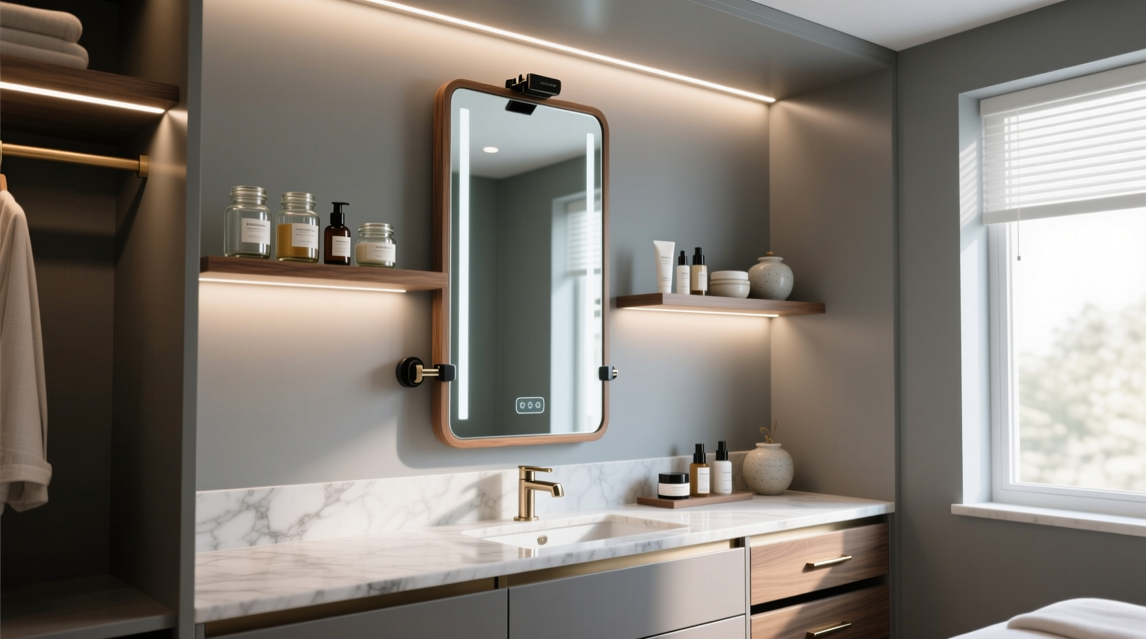 closet organization tips for skincare stations