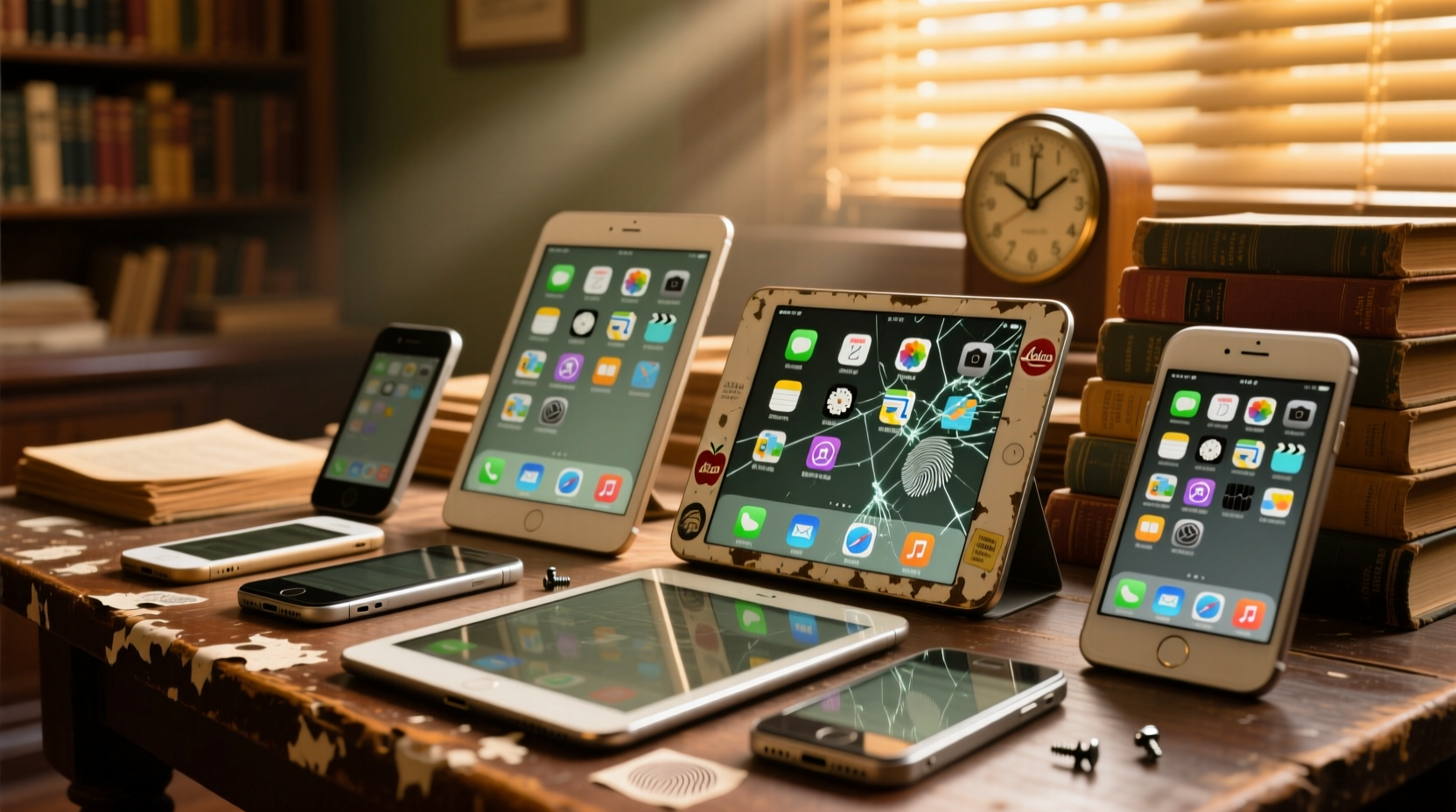 uses old iphones and ipads