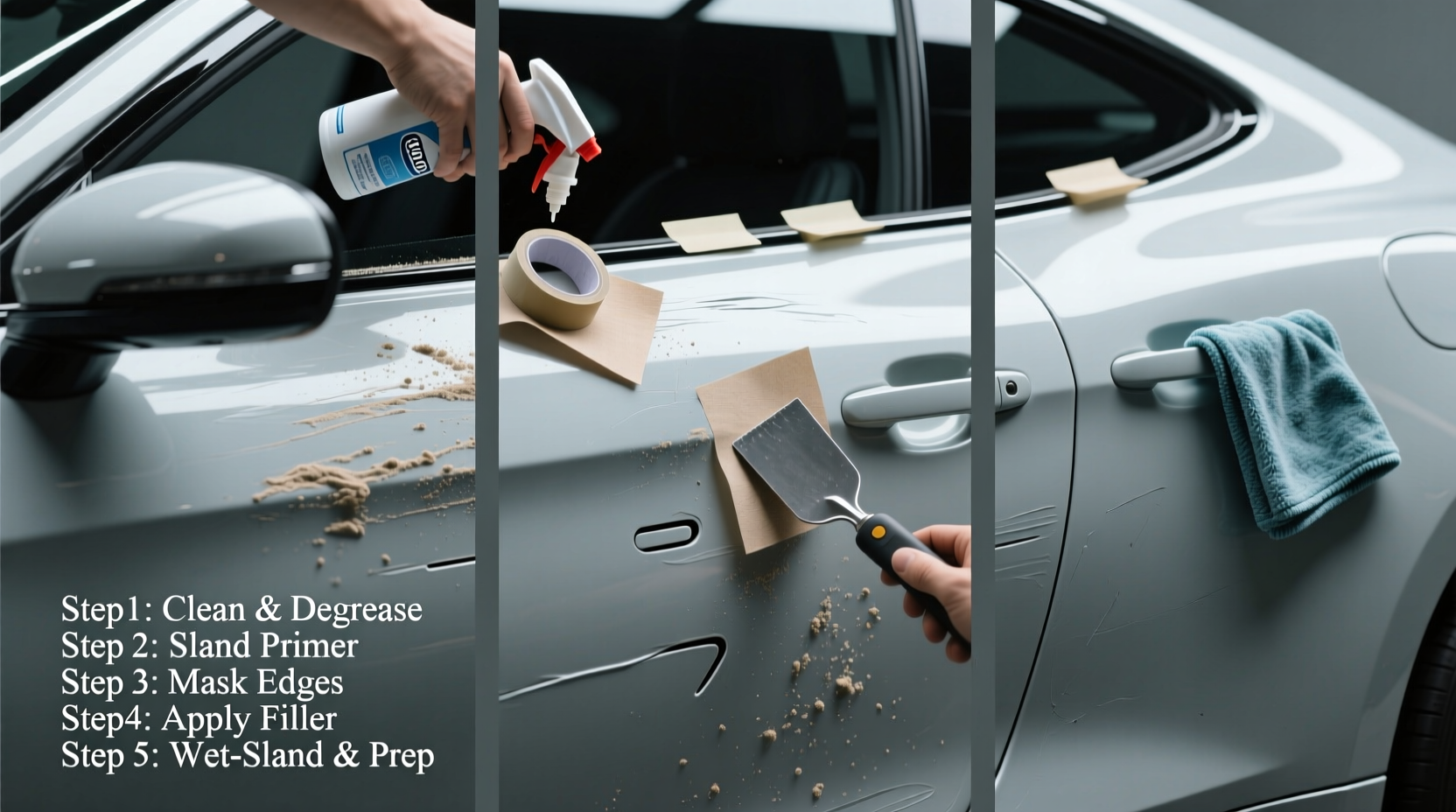 how to prep a car for paint