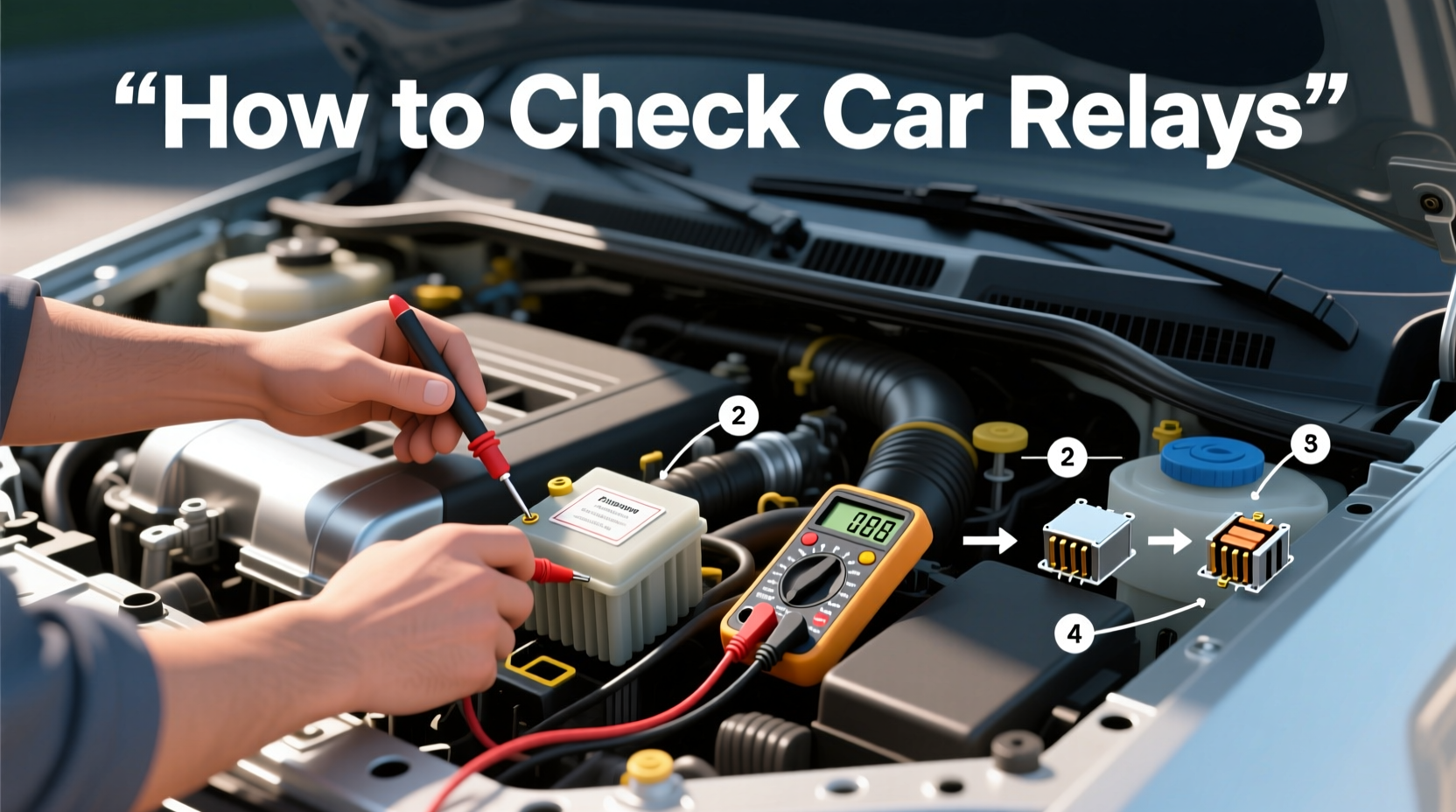 how to check car relays