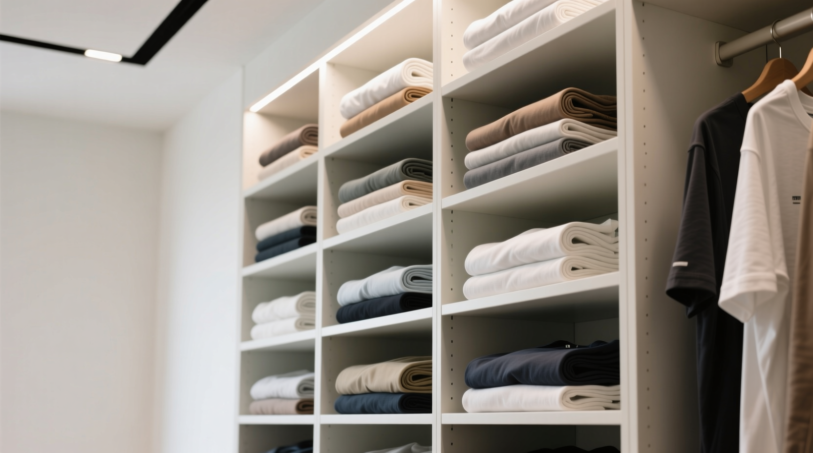 closet organization tips rolled vs folded tees