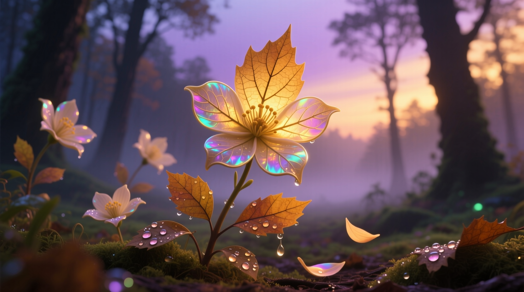 leaves that look like flowers