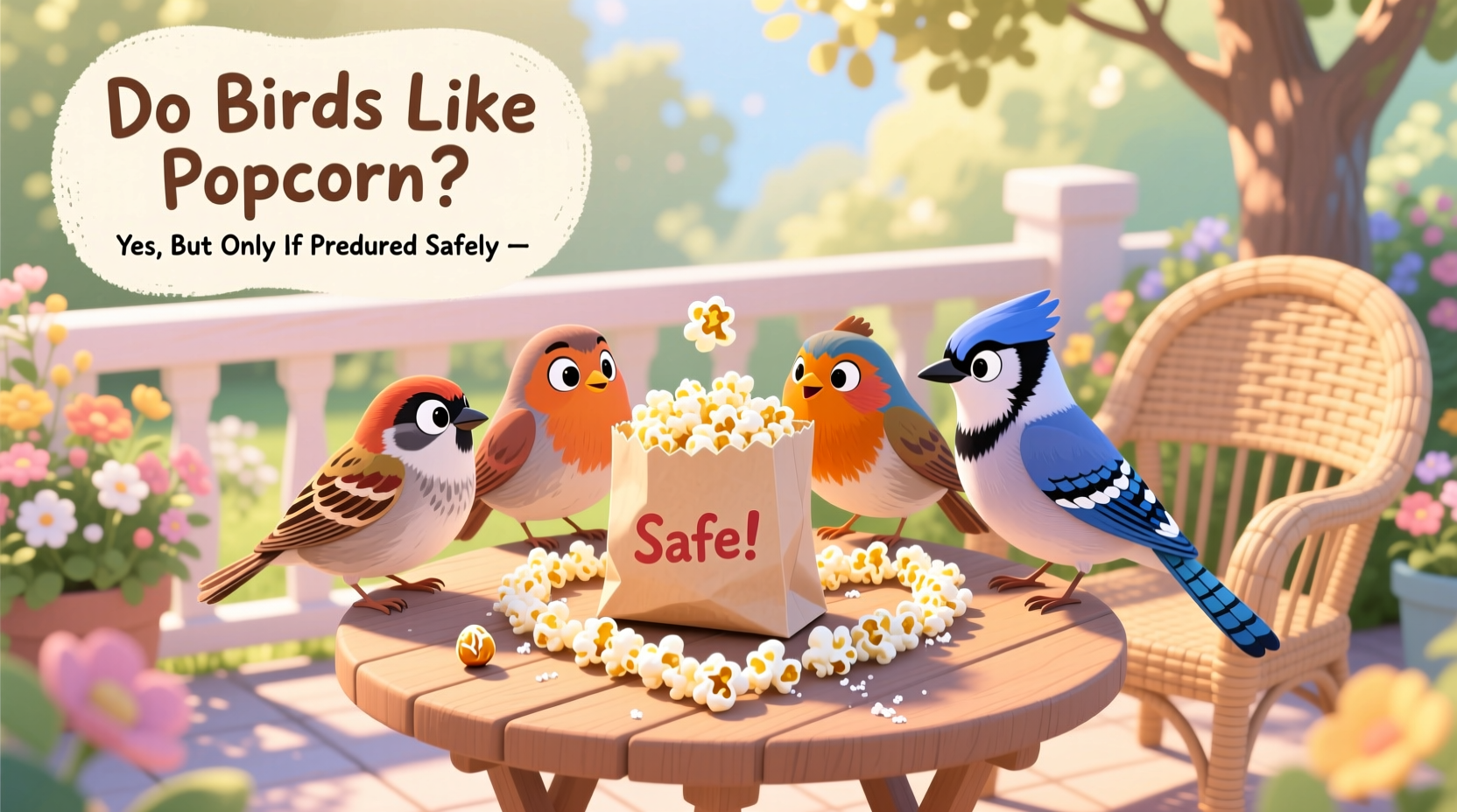 Do Birds Like Popcorn? Yes, But Only If Prepared Safely