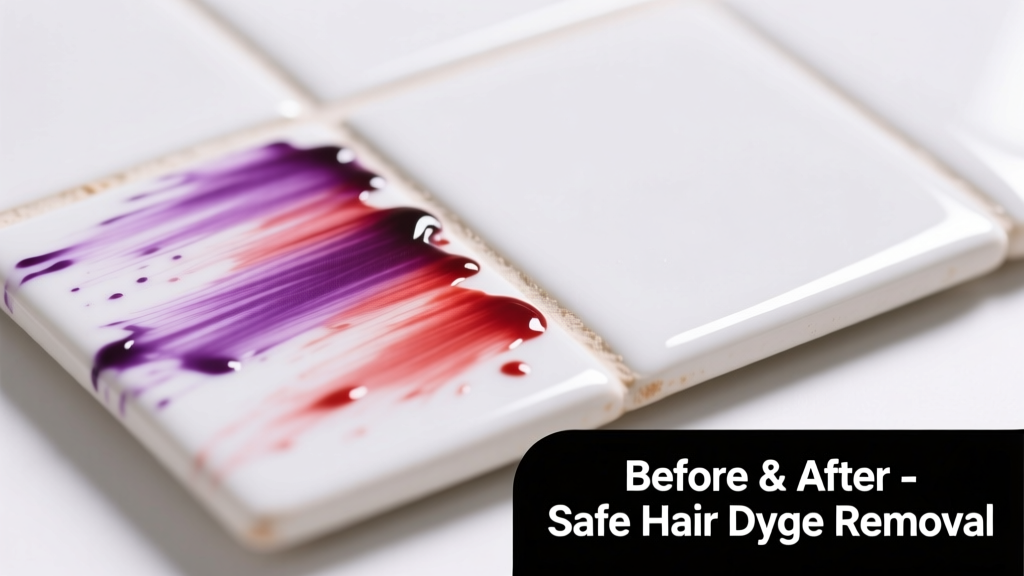How to Remove Hair Dye from Ceramic Surfaces Safely