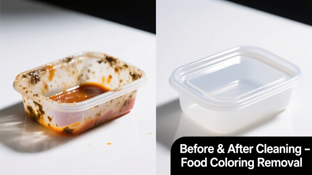 How to Remove Food Coloring from Plastic Containers