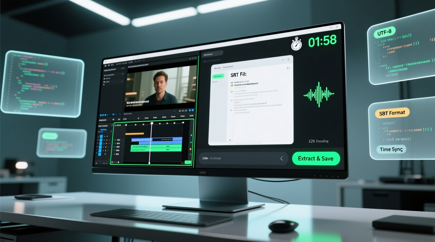 Extract Embedded Subtitles to SRT Files