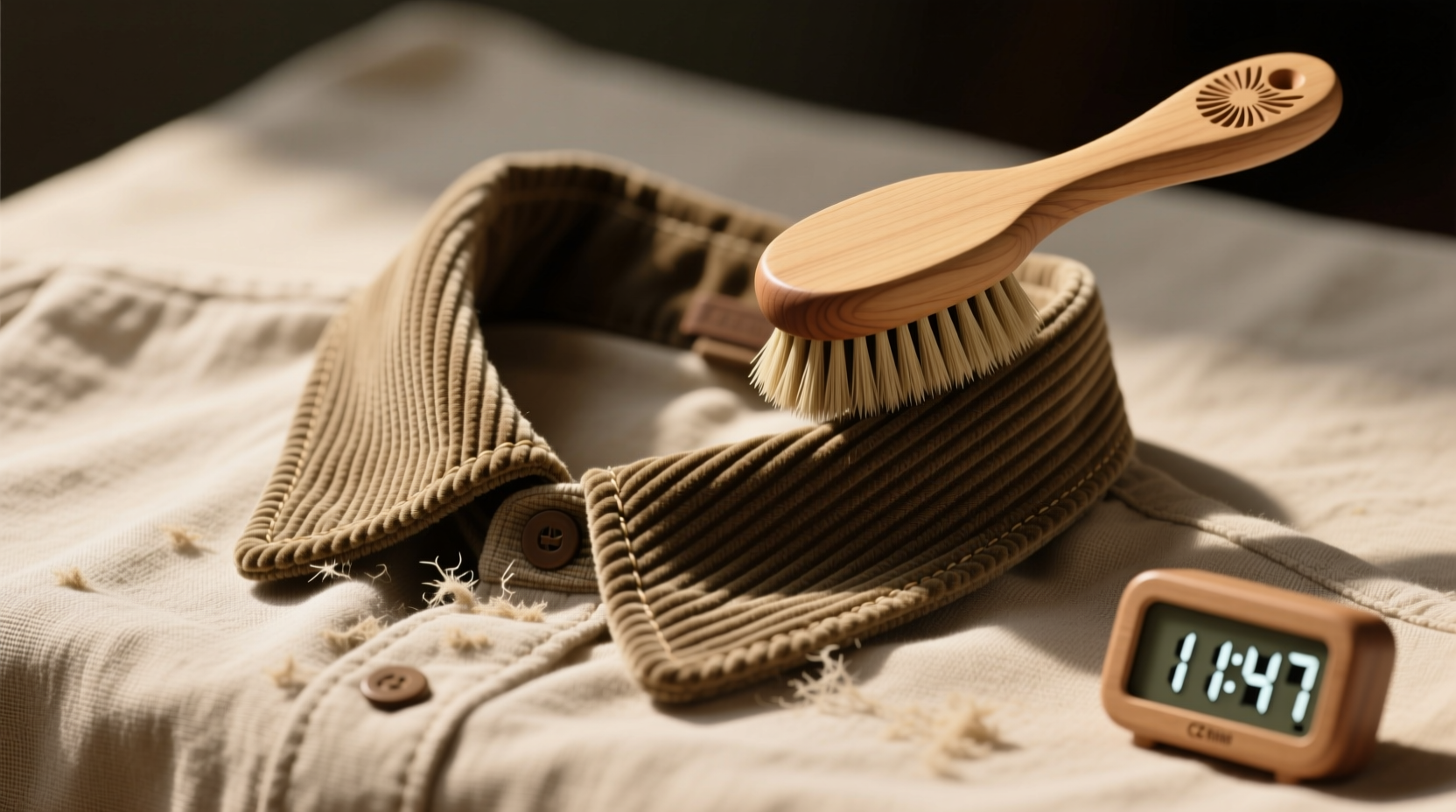 how to clean corduroy jacket collar safely