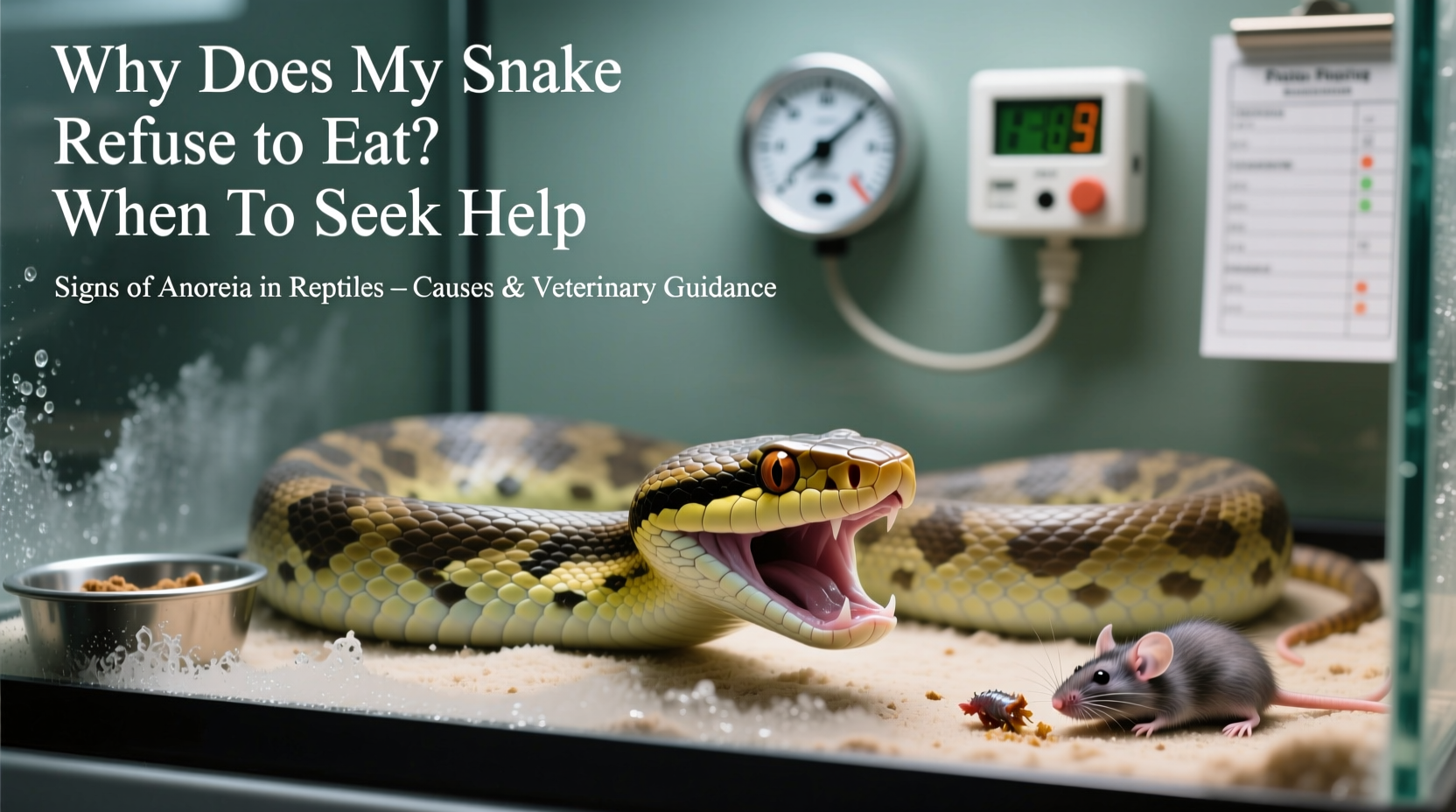 why does my snake refuse to eat and when to seek help