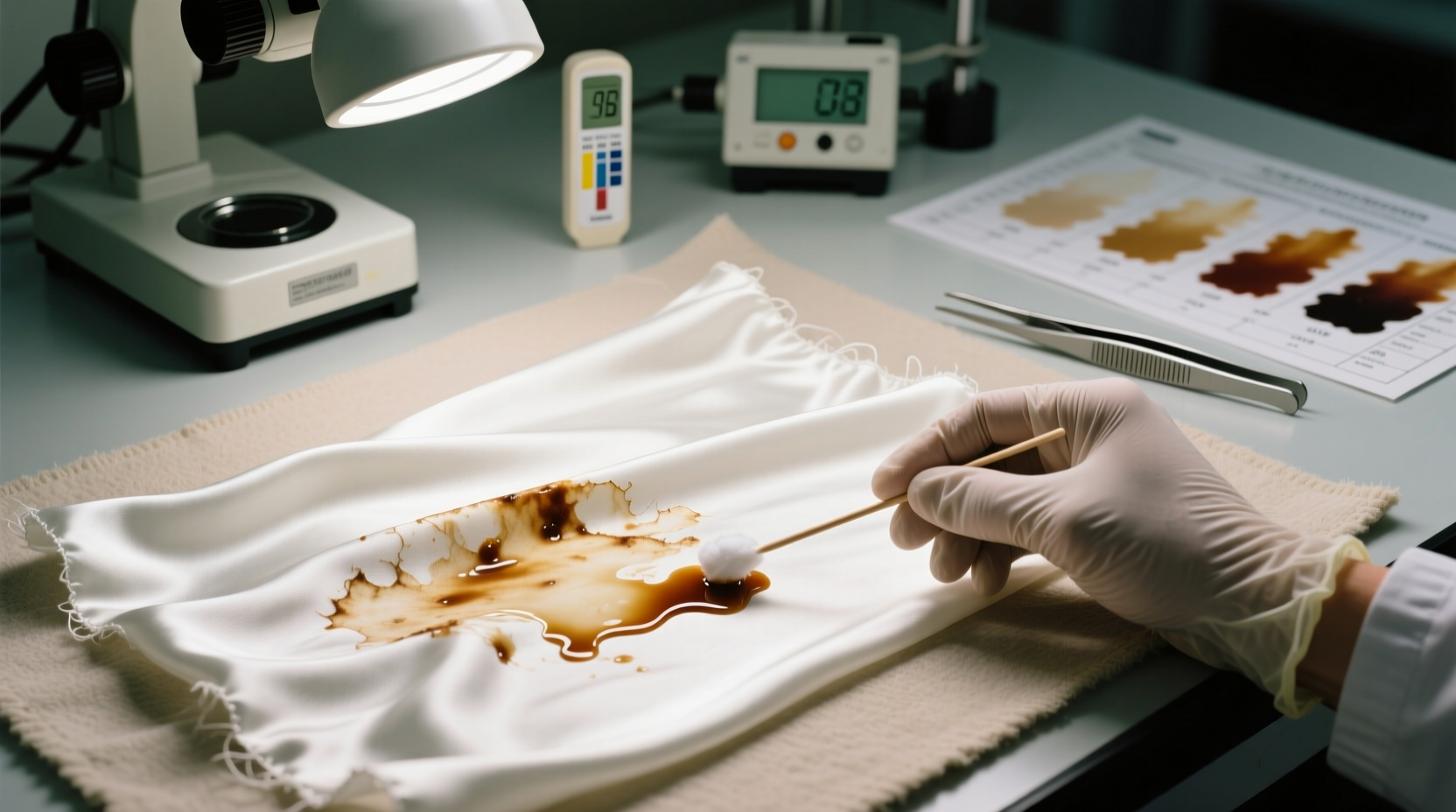 how to remove soy sauce stains from white silk