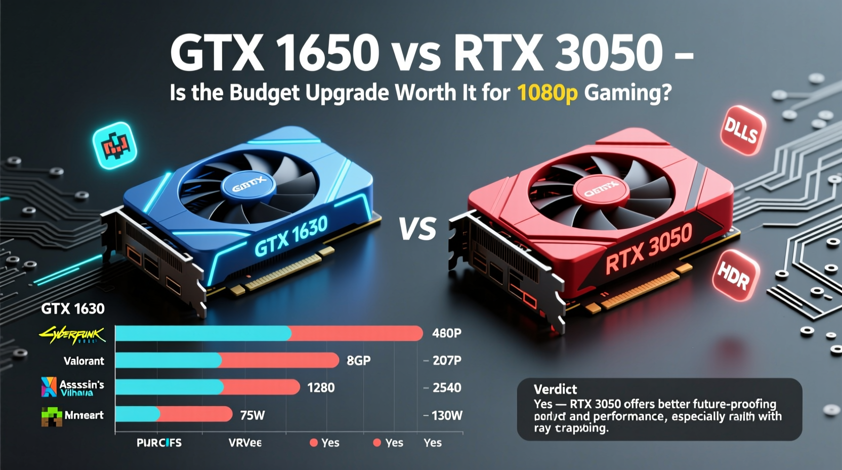 gtx 1650 vs rtx 3050 is the budget upgrade worth it for 1080p gaming