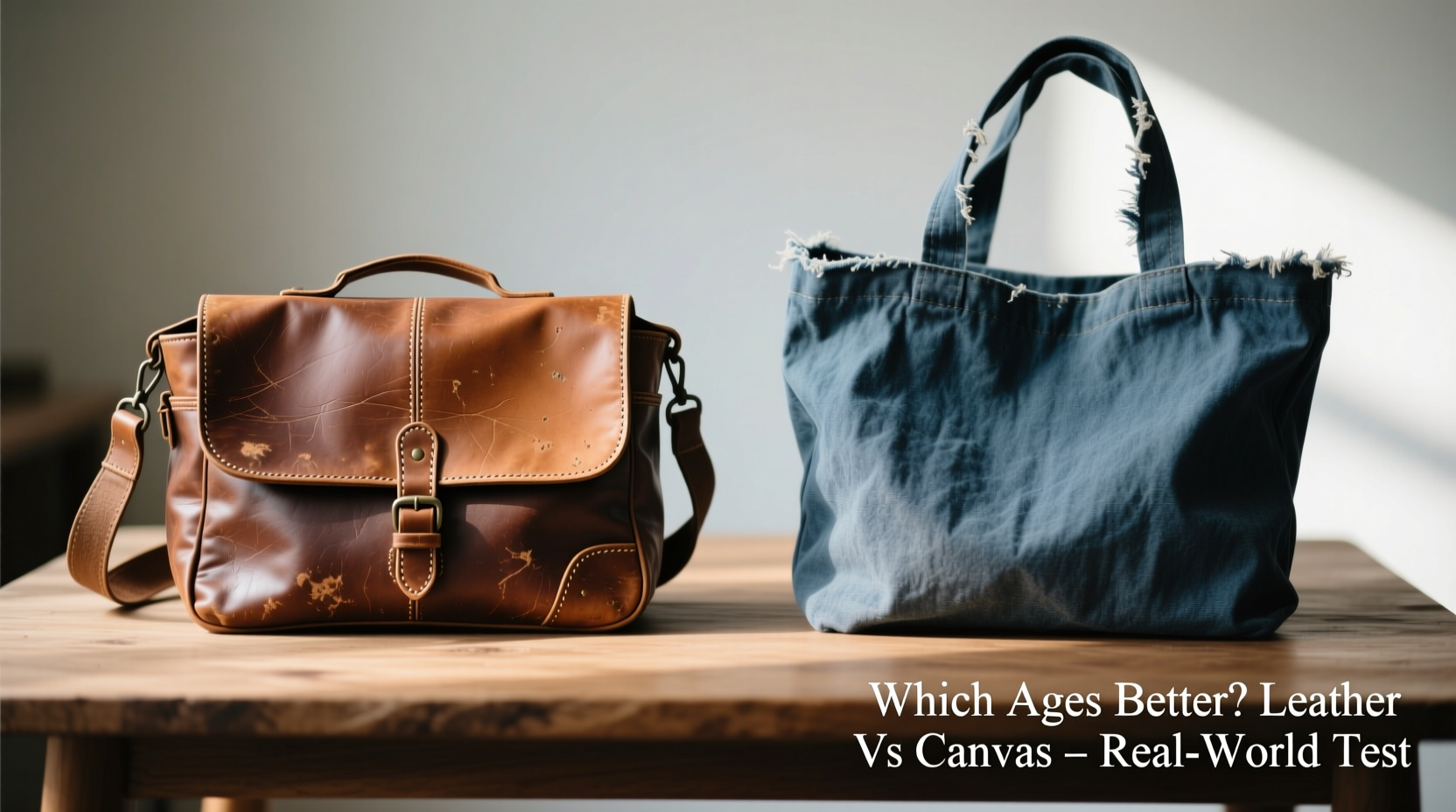 leather messenger bag vs canvas tote which ages better with daily use