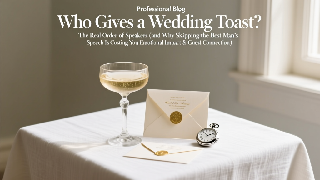 Wedding Toast Order: Who Speaks & Why It Matters