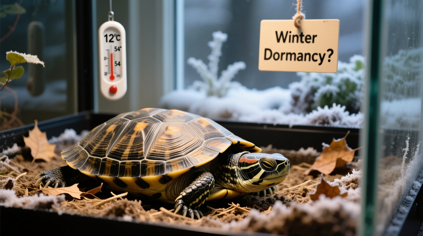 why does my turtle stop eating in winter is it hibernating or sick