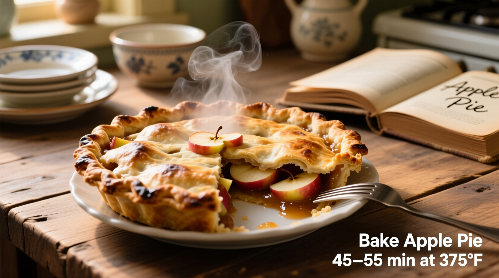 how long do you cook an apple pie