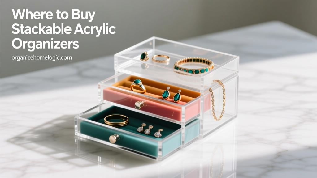 Where to Buy Stackable Acrylic Jewelry Organizers