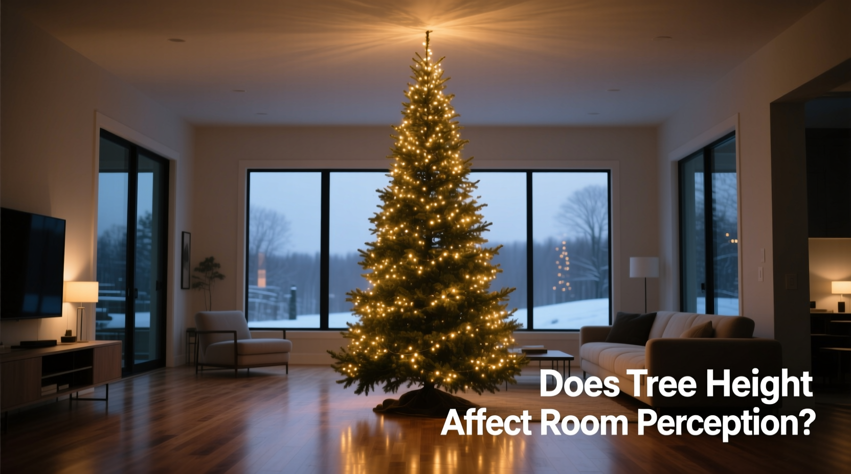 does the height of your christmas tree affect room perception