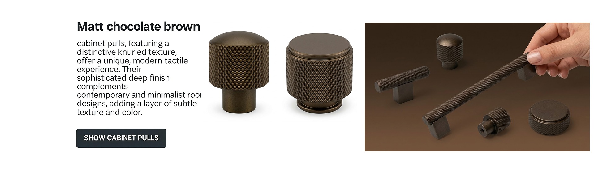 Premium Quality Knurled Cabinet Bar Pulls